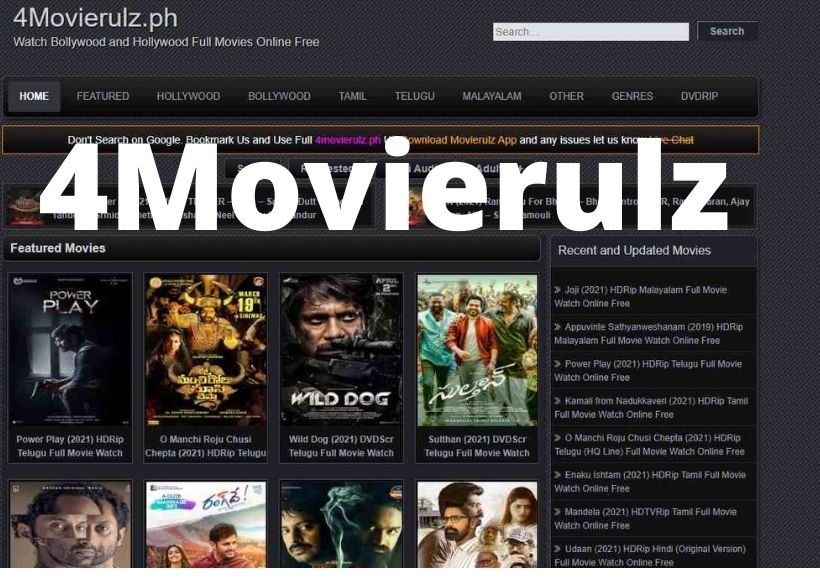 4Movierulz 2023 Download New HD Hollywood & Bollywood Movies Movierulz4