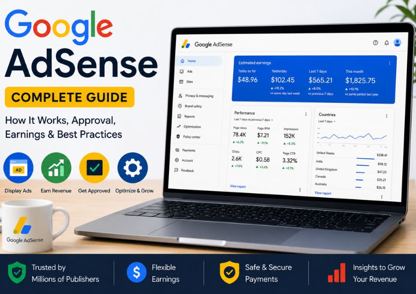 Google AdSense: Complete Guide to Approval & Revenue (2026)