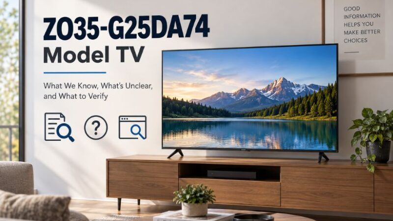 ZO35-G25DA74 Model TV: What We Could Actually Verify
