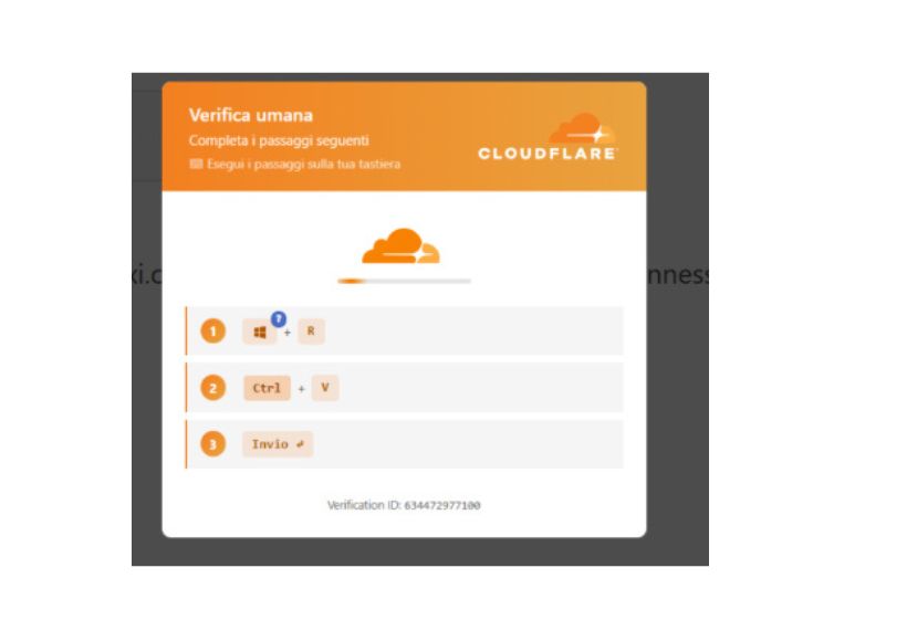 Fake Cloudflare Verification Page