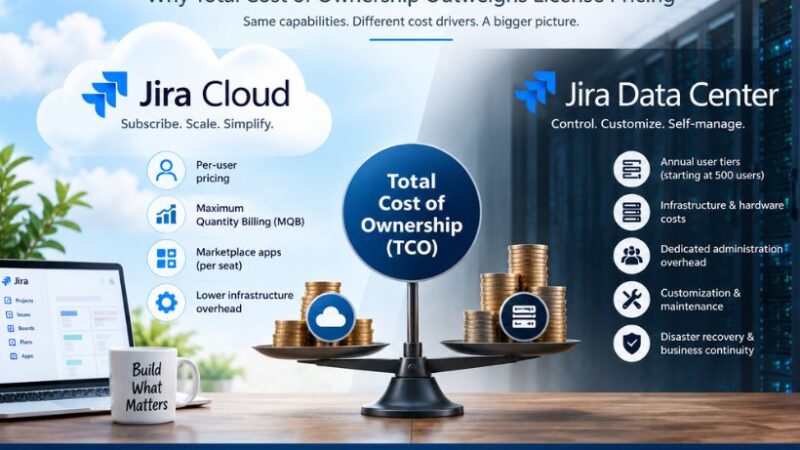 Jira Cloud vs Data Center Cost: Total Cost of Ownership