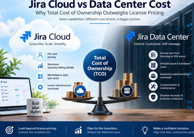 Jira Cloud vs Data Center Cost: Total Cost of Ownership