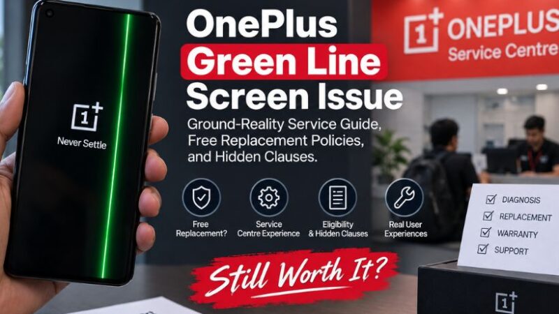 OnePlus Green Line Screen Issue: Service Guide, Free Replacement Policies