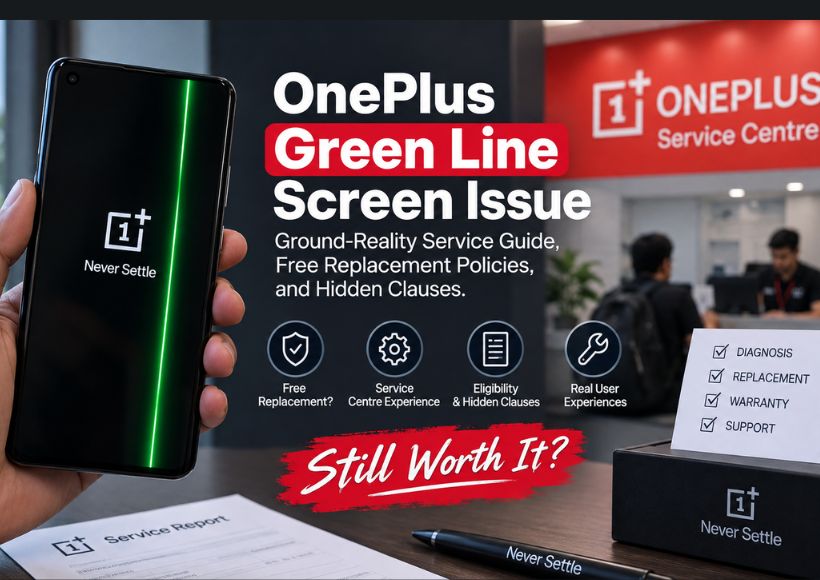 OnePlus Green Line Screen Issue: Service Guide, Free Replacement Policies