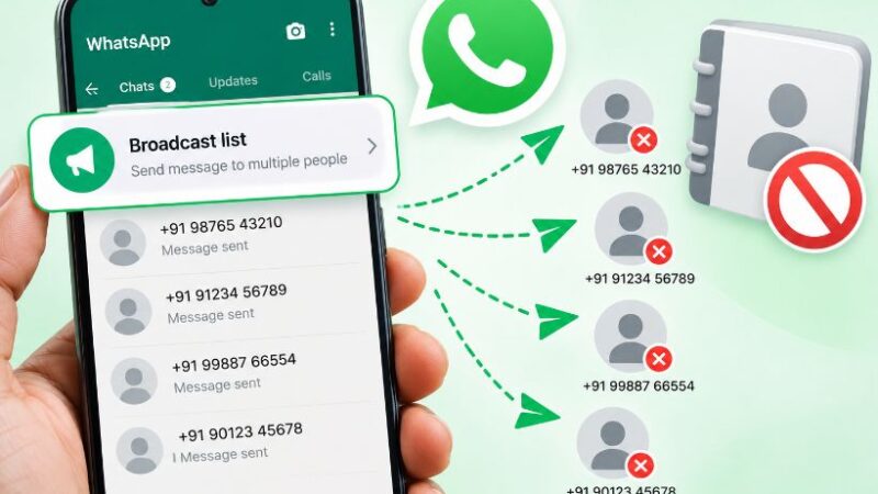 How to Send WhatsApp Broadcast Without Saving Number?