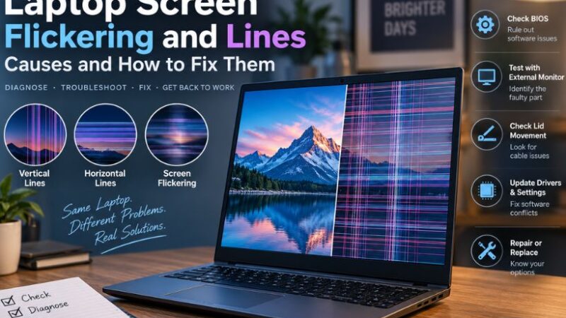 Laptop Screen Flickering and Lines: Causes and How to Fix Them