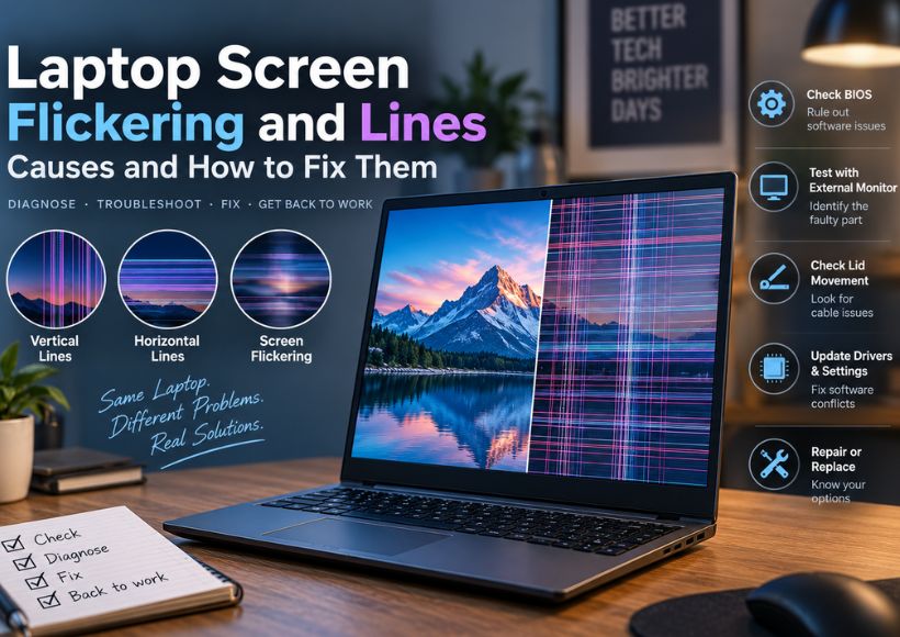Laptop Screen Flickering and Lines: Causes and How to Fix Them